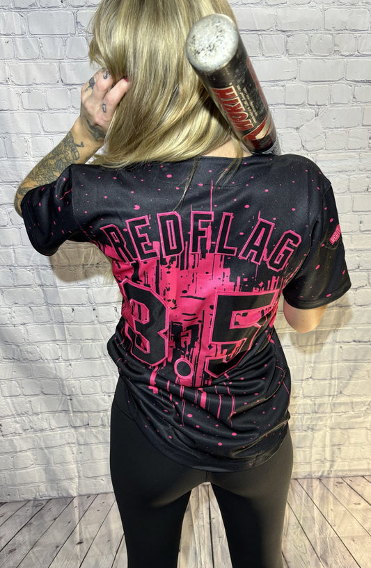 Pink splatter baseball image 0