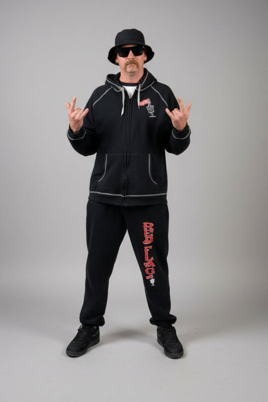 OG Red Flag Black Sweatpants