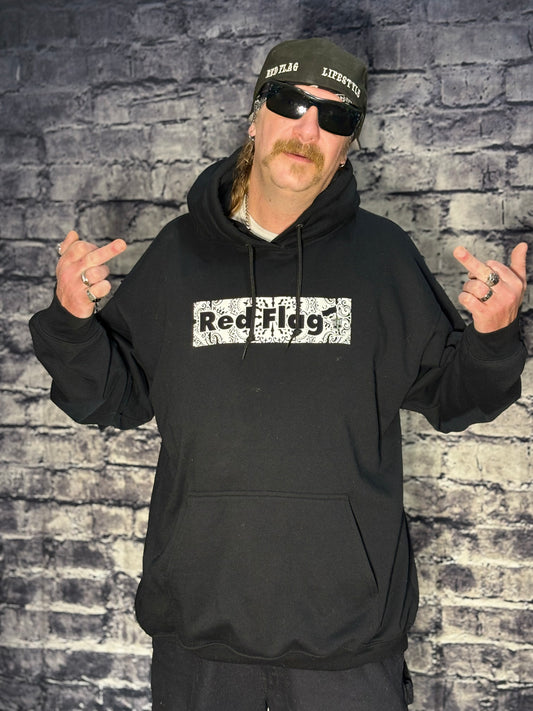 Red Flag Paisley Logo Hoodie