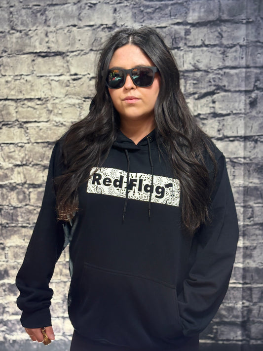 Red Flag Paisley Logo Hoodie