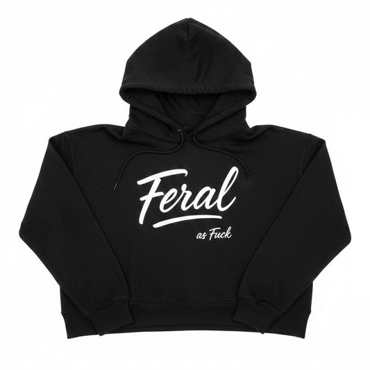 Feral As Fuck Women's Crop Hoodie