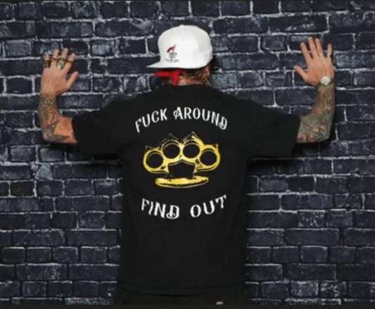 Fuck Around and Find Out, Black &amp; Gold, Tee image 0