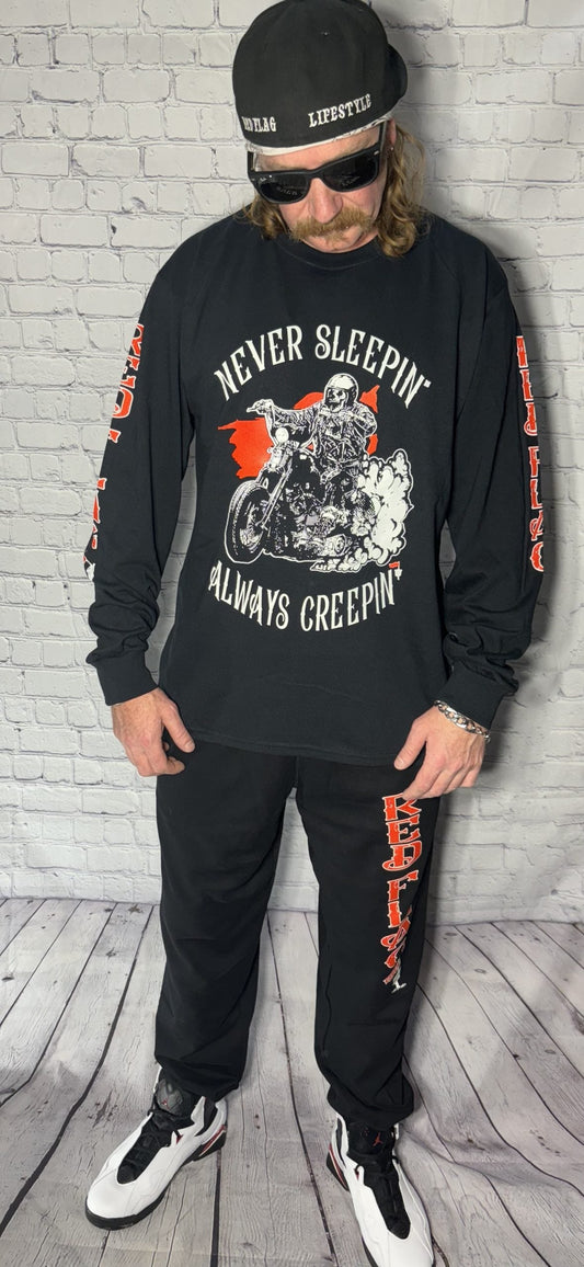 Never sleepin Always creepin 
long sleeve image 0