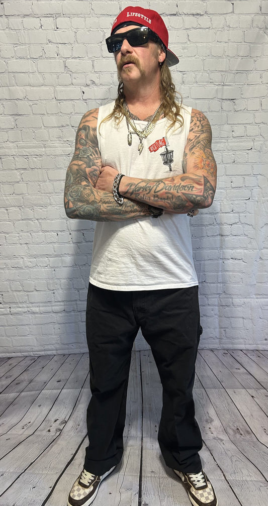 Comfortable with Violence - White Tank Top image 1
